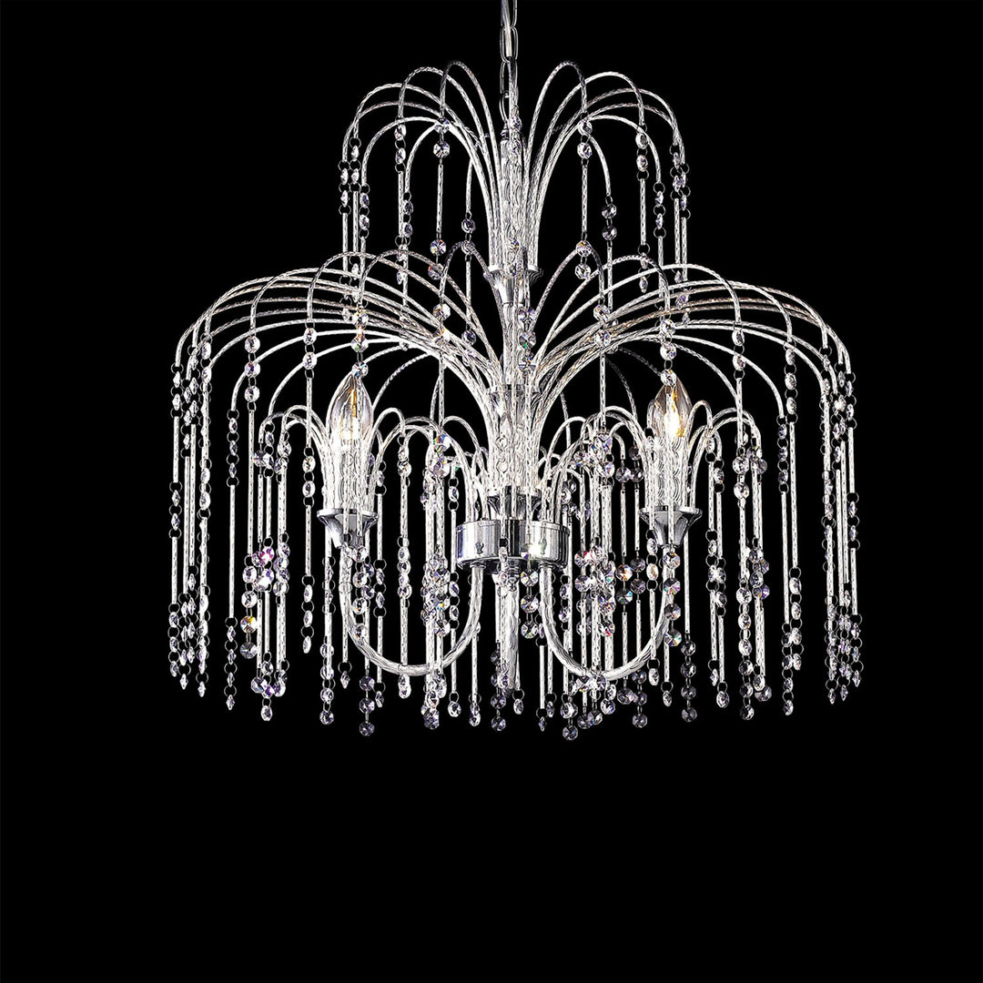Bethel International Body Brush BR01 Chandelier Light - Chrome