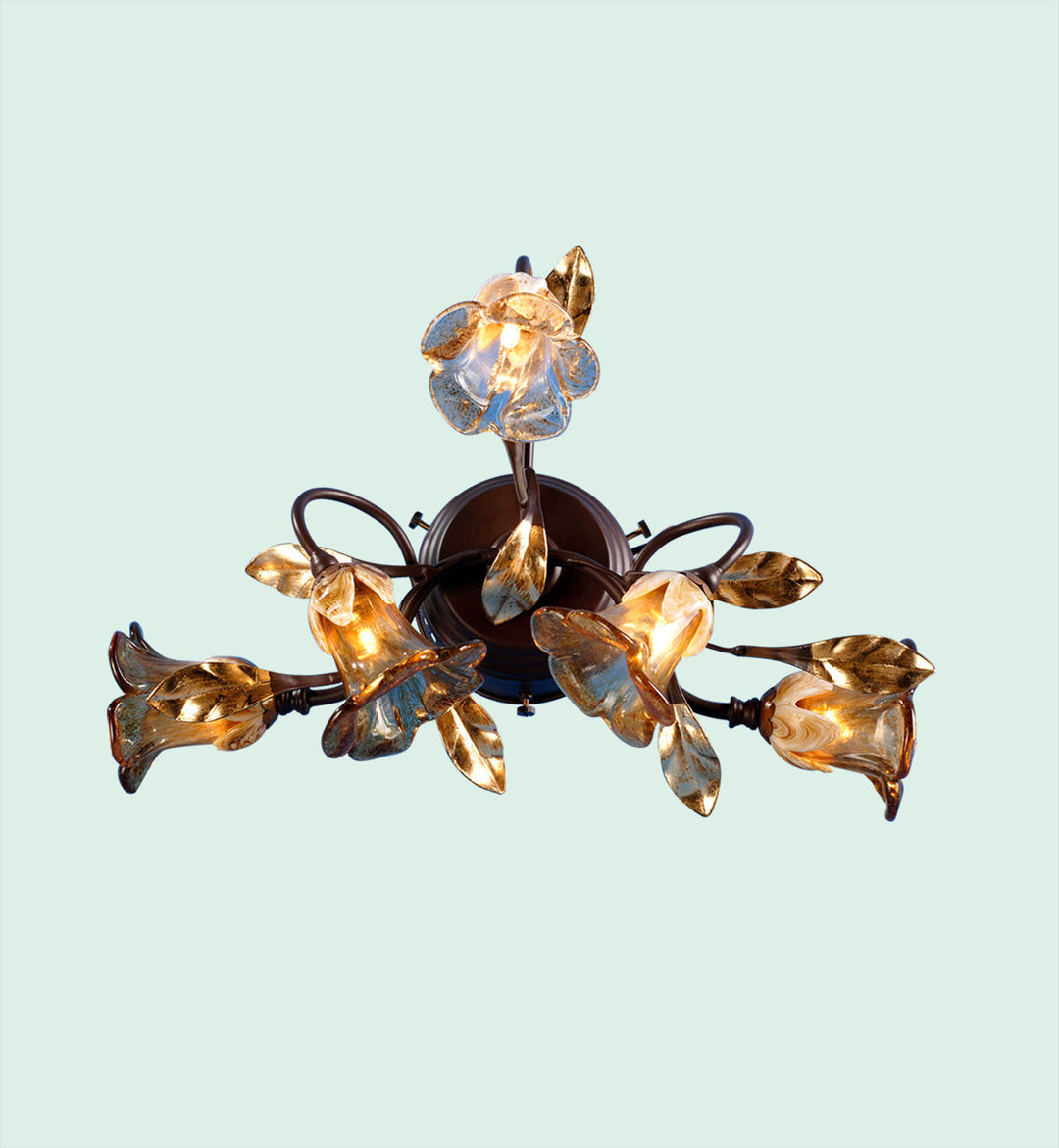Bethel International Flowers CV08 Wall Sconce Light -