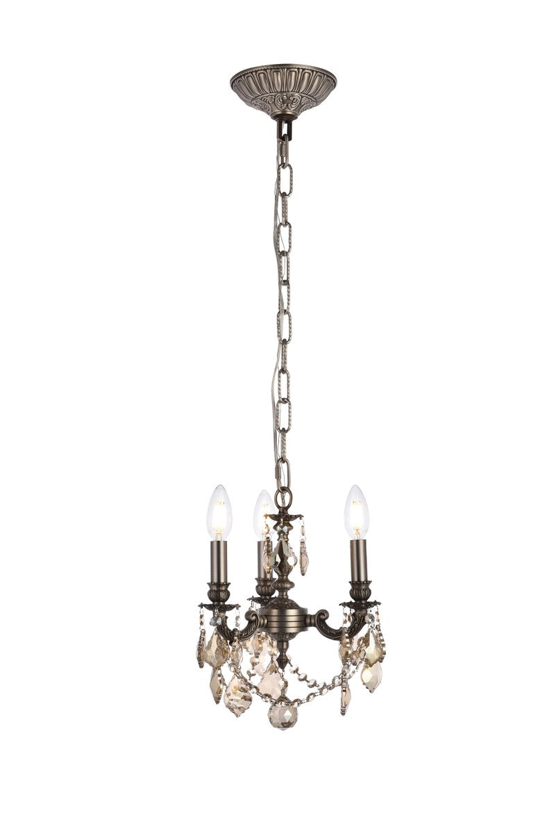 Elegant Lillie 9103D10PW-GT/RC Chandelier Light - Pewter