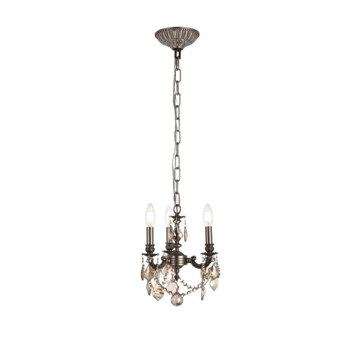 Elegant Lillie 9103D10PW-GT/RC Chandelier Light - Pewter