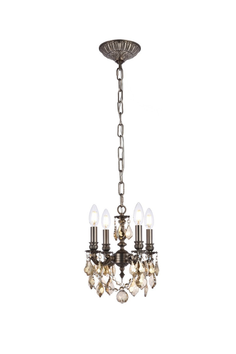 Elegant Lillie 9104D10PW-GT/RC Chandelier Light - Pewter