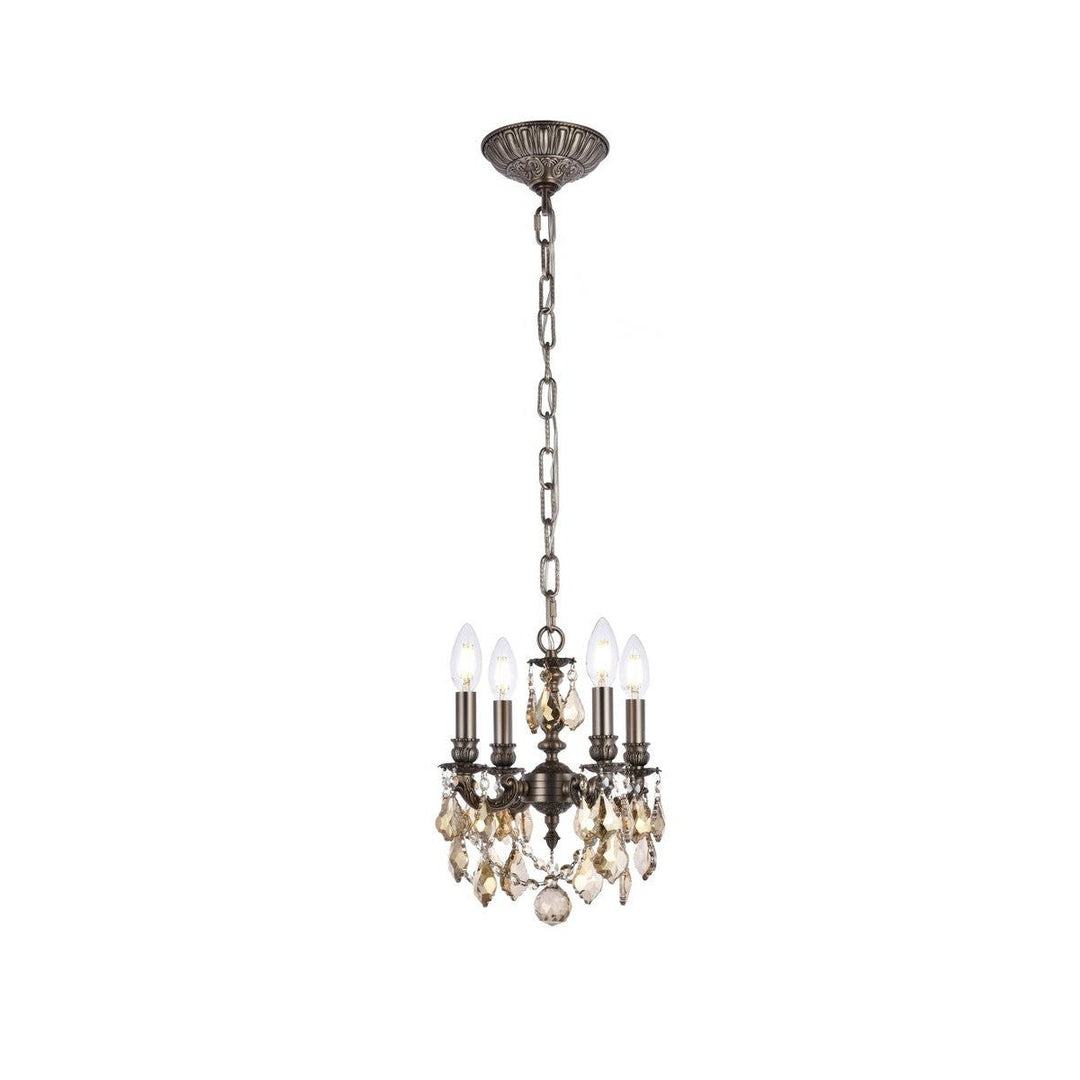 Elegant Lillie 9104D10PW-GT/RC Chandelier Light - Pewter