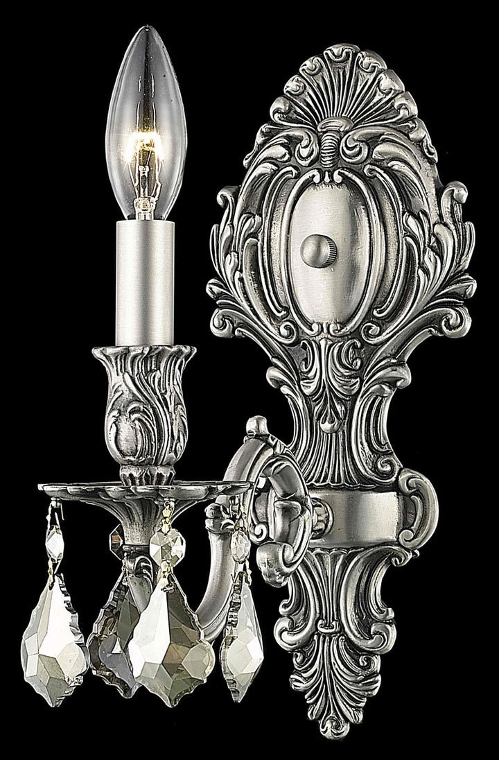 Elegant Monarch 9601W5PW-GT/RC Wall Sconce Light - Pewter