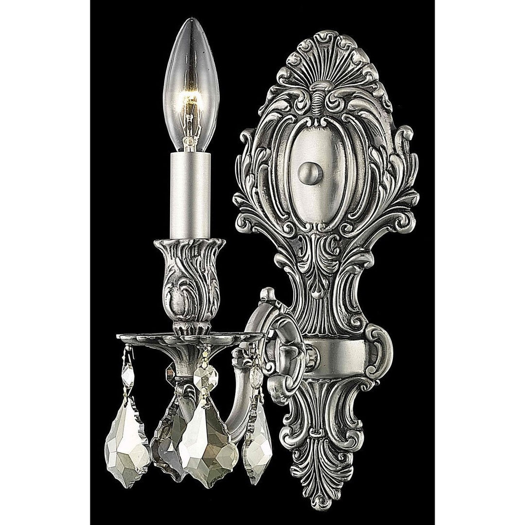 Elegant Monarch 9601W5PW-GT/RC Wall Sconce Light - Pewter