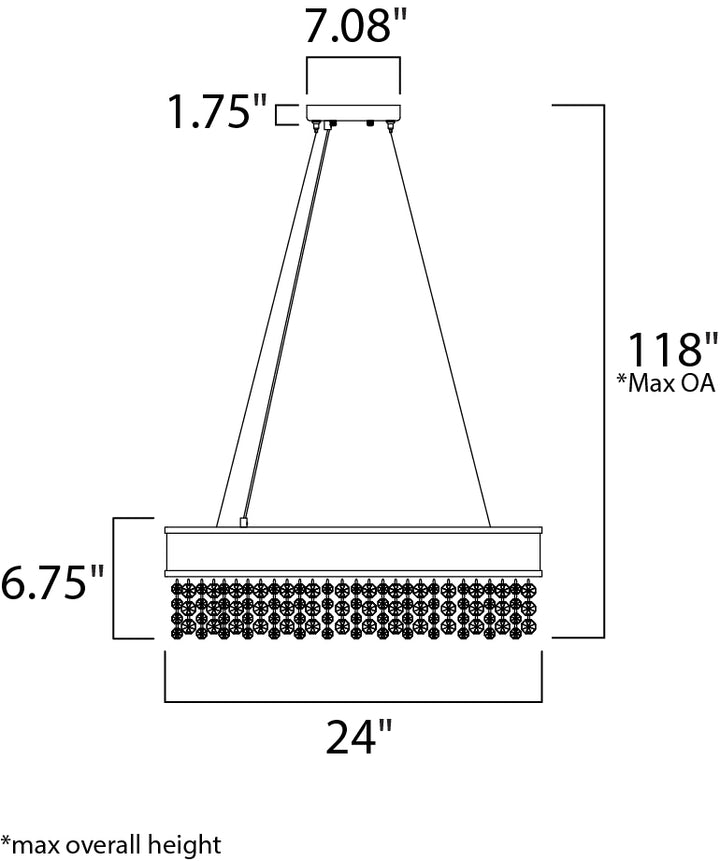 Maxim Mystic 39655SHBZ Pendant Light - Bronze