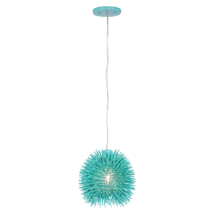 Varaluz Urchin 169M01AQ Pendant Light - Aqua Velvet