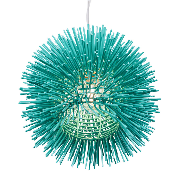 Varaluz Urchin 169M01AQ Pendant Light - Aqua Velvet