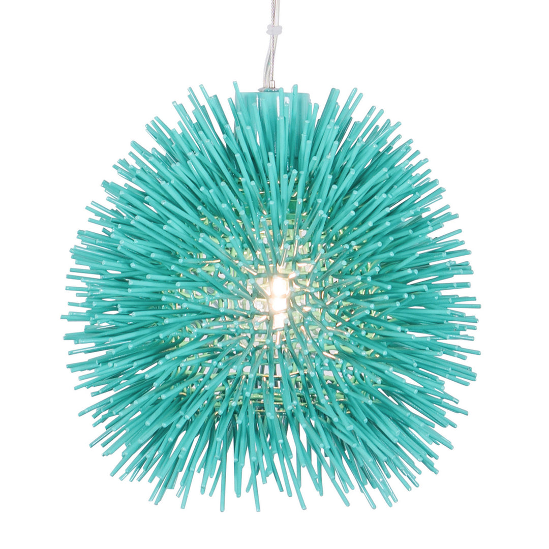 Varaluz Urchin 169M01AQ Pendant Light - Aqua Velvet