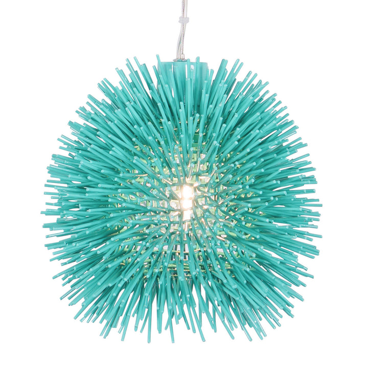 Varaluz Urchin 169M01AQ Pendant Light - Aqua Velvet