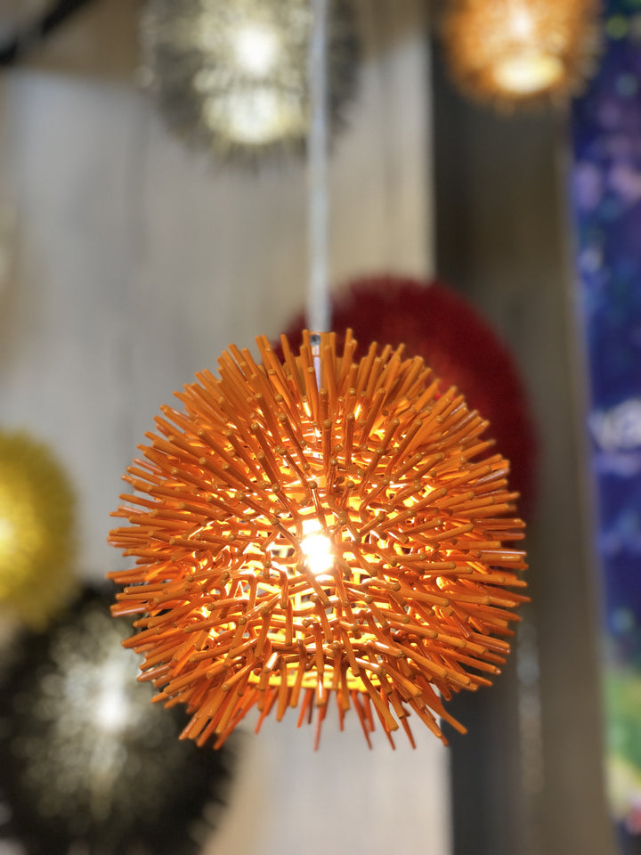 Varaluz Urchin 169M01OR Pendant Light - Electric Pumpkin