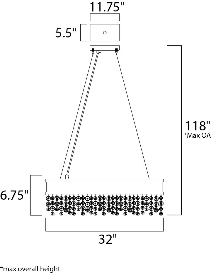 Maxim Mystic 39659SHBZ Pendant Light - Bronze