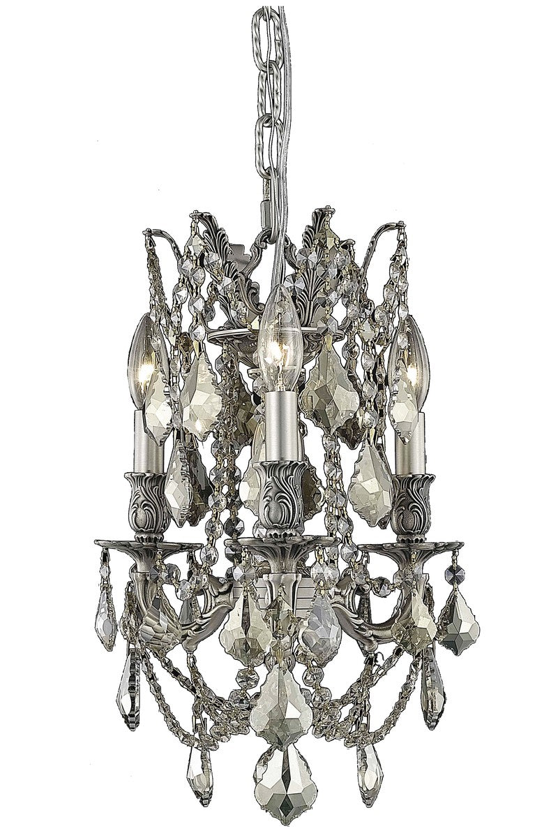 Elegant Rosalia 9203D13PW-GT/RC Chandelier Light - Pewter