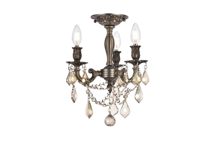 Elegant Rosalia 9203F13PW-GT/RC Chandelier Light - Pewter