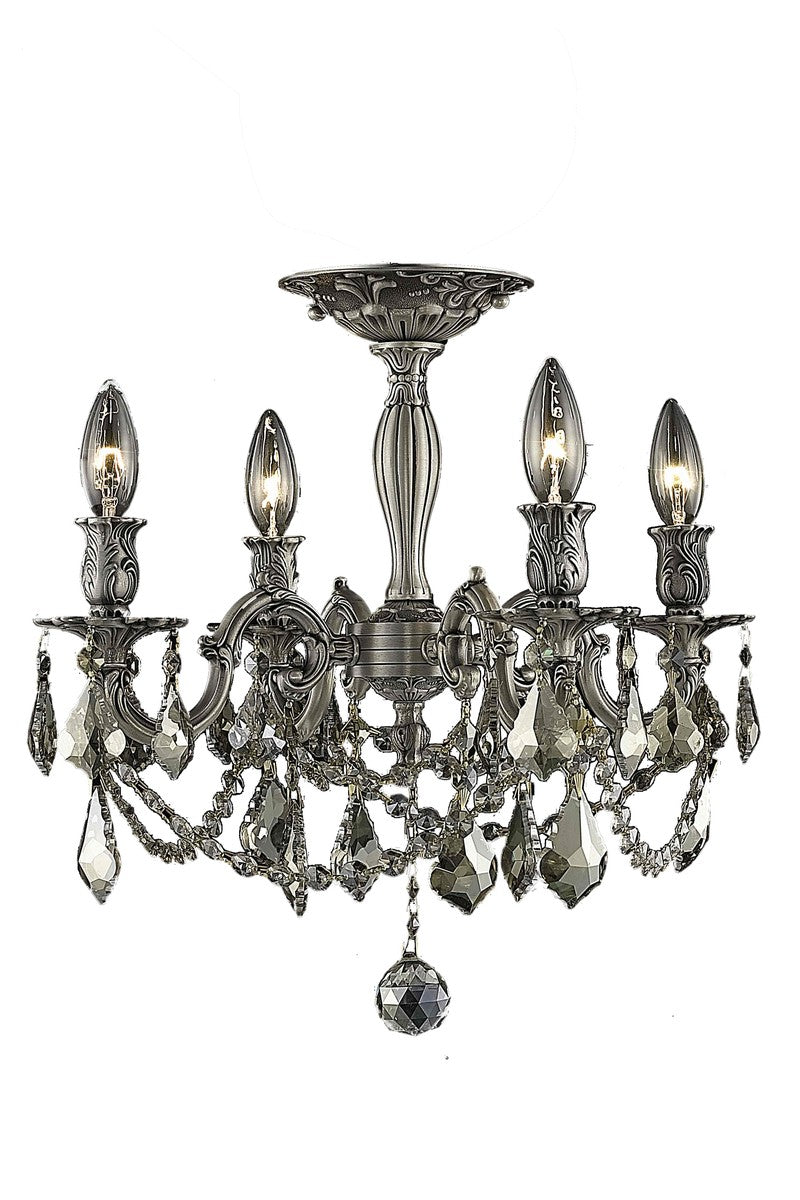 Elegant Rosalia 9204F17PW-GT/RC Chandelier Light - Pewter