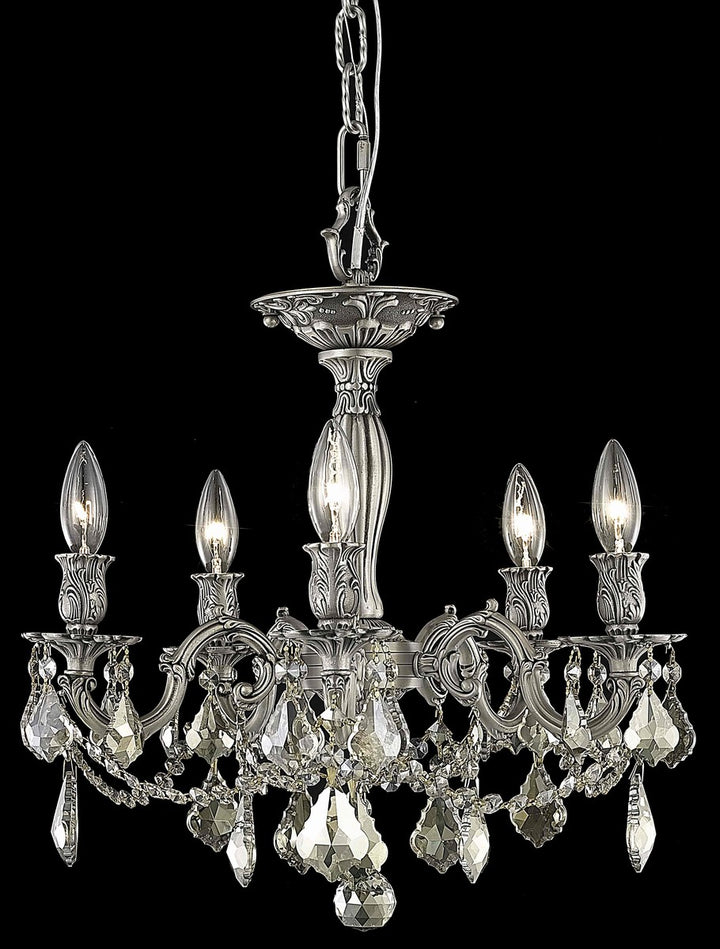 Elegant Rosalia 9205F18PW-GT/RC Chandelier Light - Pewter