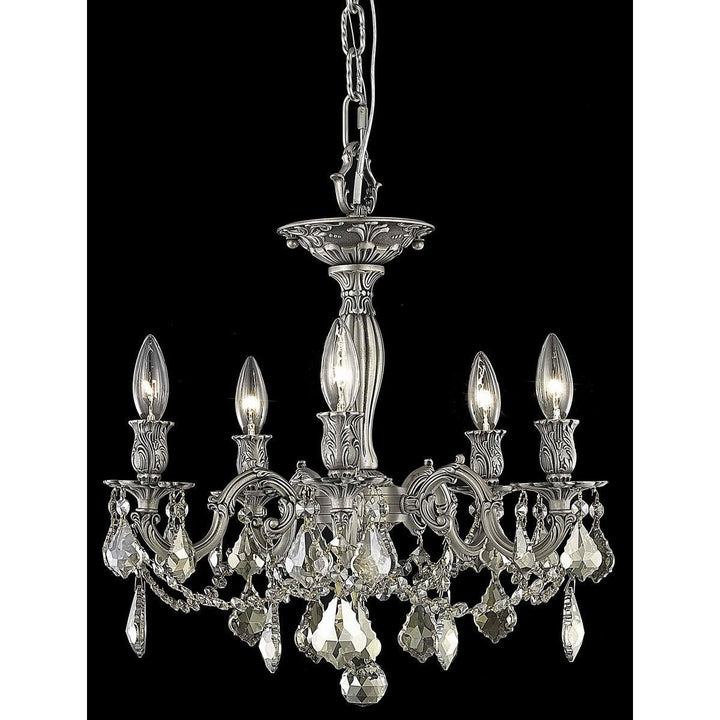 Elegant Rosalia 9205F18PW-GT/RC Chandelier Light - Pewter