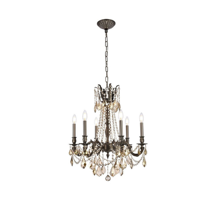 Elegant Rosalia 9206D23PW-GT/RC Chandelier Light - Pewter