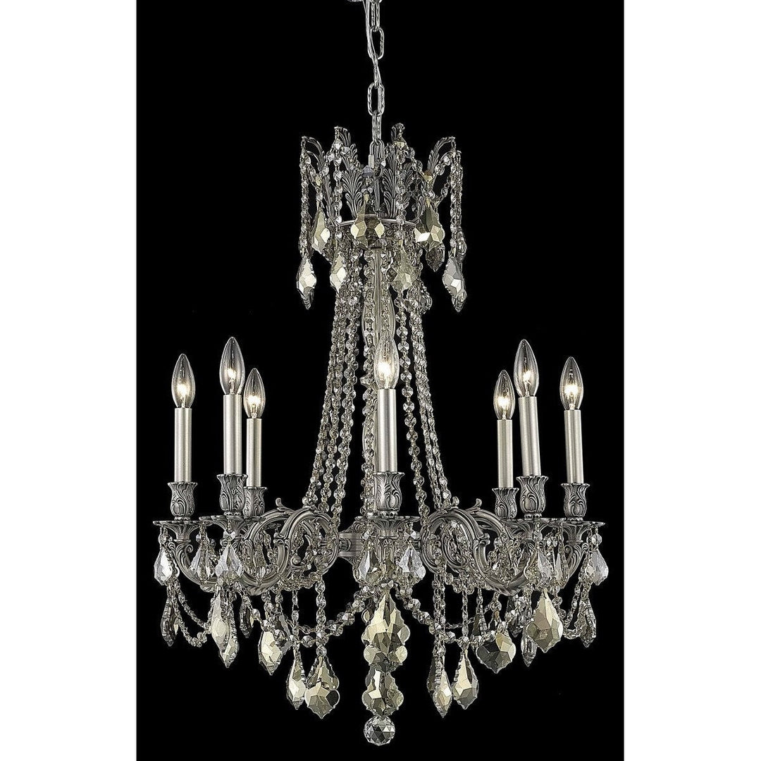 Elegant Rosalia 9208D24PW-GT/RC Chandelier Light - Pewter