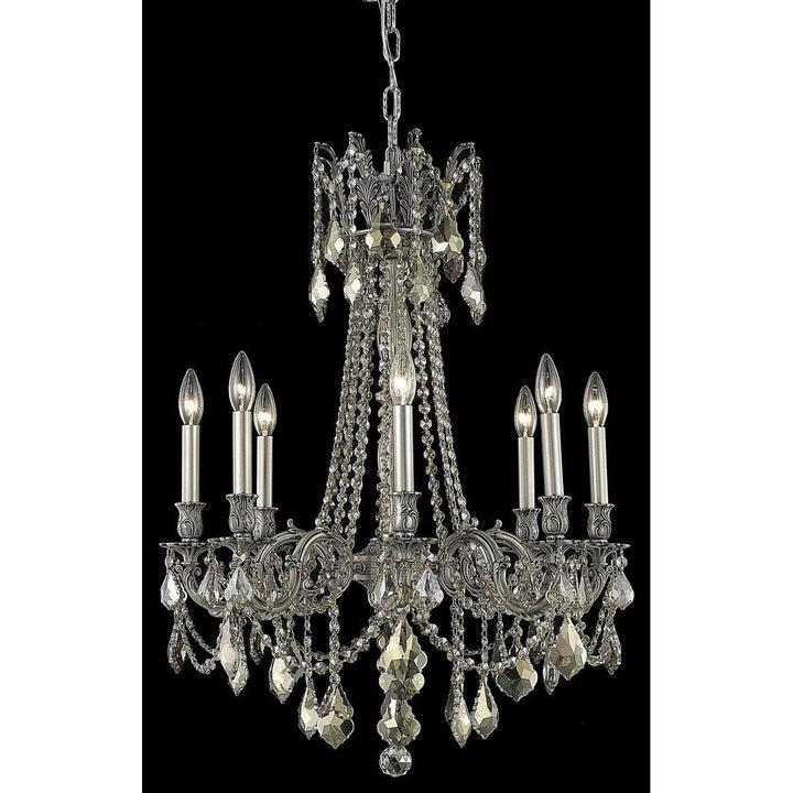 Elegant Rosalia 9208D24PW-GT/RC Chandelier Light - Pewter