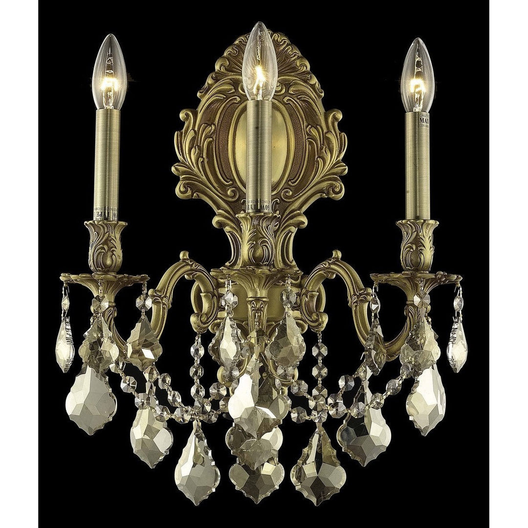 Elegant Monarch 9603W14FG-GT/RC Wall Sconce Light - French Gold