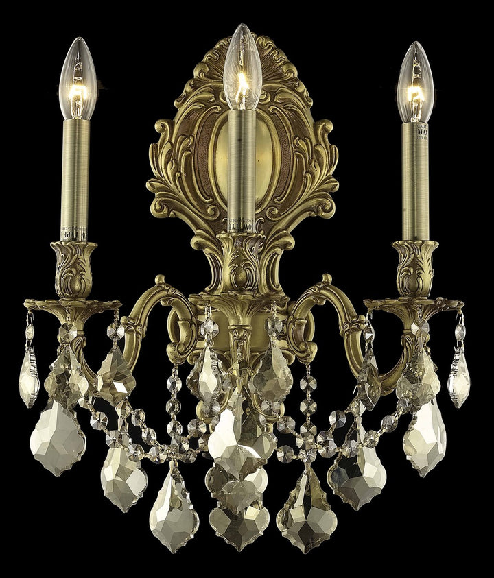 Elegant Monarch 9603W14FG-GT/RC Wall Sconce Light - French Gold