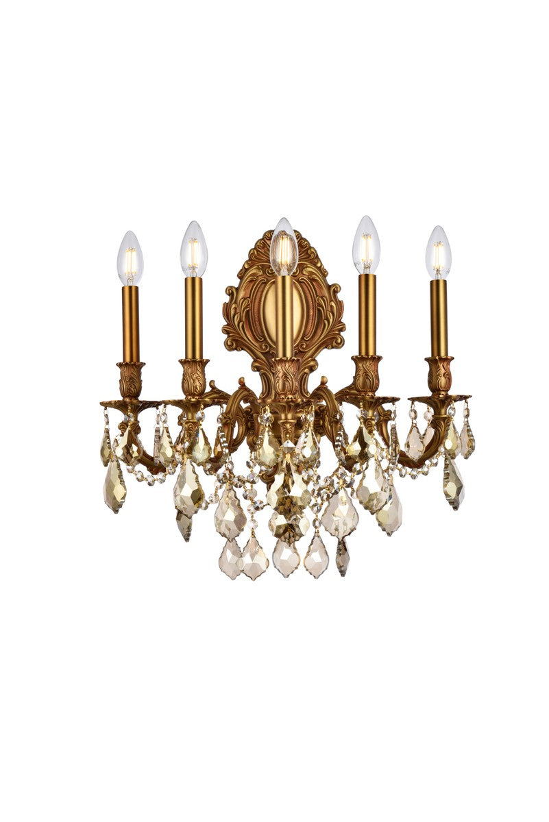 Elegant Monarch 9605W21FG-GT/RC Wall Sconce Light - French Gold