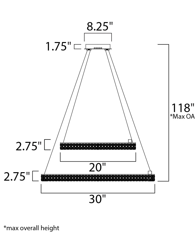 Maxim Eternity LED 39777BCPC Pendant Light - Polished Chrome