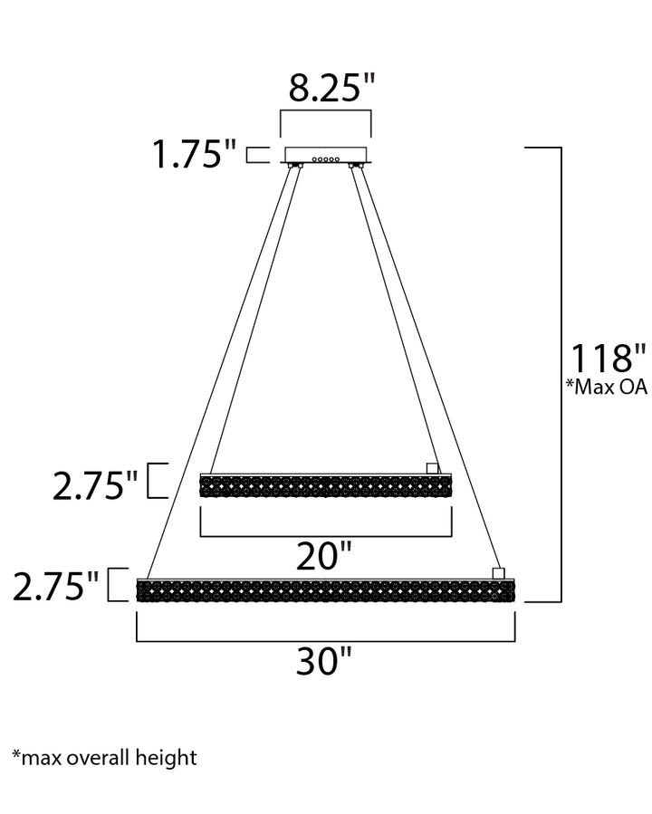 Maxim Eternity LED 39777BCPC Pendant Light - Polished Chrome