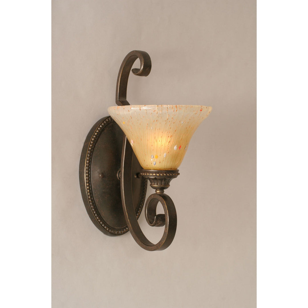 Toltec Elegant 160-dg-750 Wall Sconce Light - Dark Granite