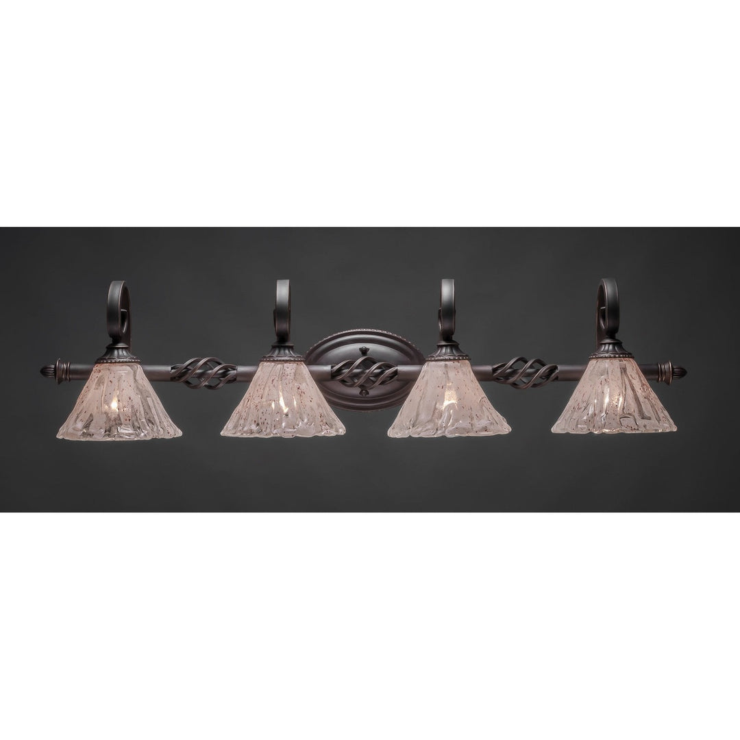 Toltec Eleganté 164-dg-7195 Bath Vanity Light 40 in. wide - Dark Granite