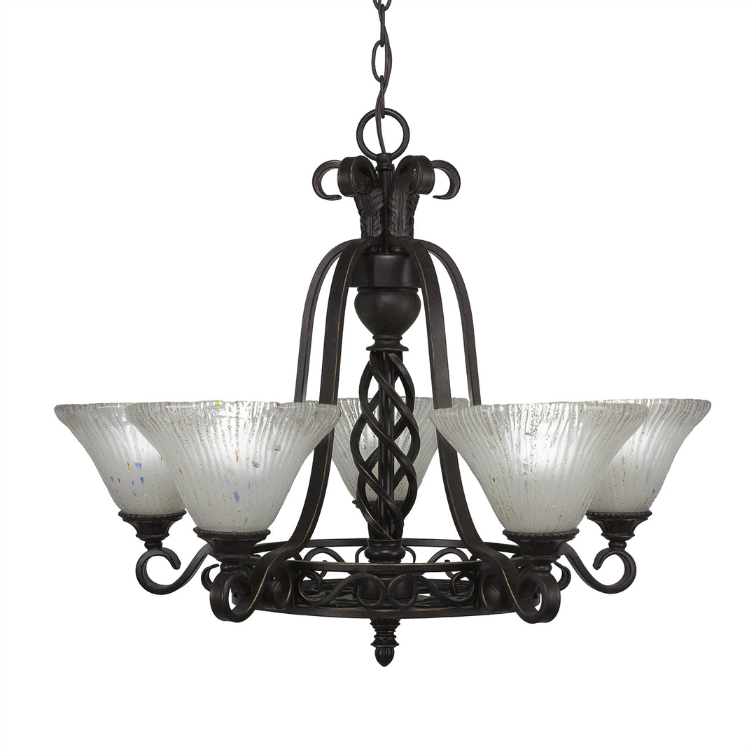 Toltec Elegant 865-dg-751 Chandelier Light - Dark Granite
