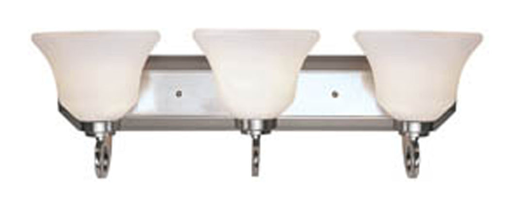 Trans Globe Imports Infinity 3413 BN Bath Vanity Light 25 in. wide - Brushed Nickel