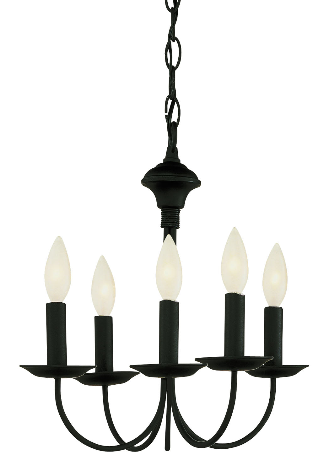 Trans Globe Imports Candle 9015 BK Chandelier Light - Black