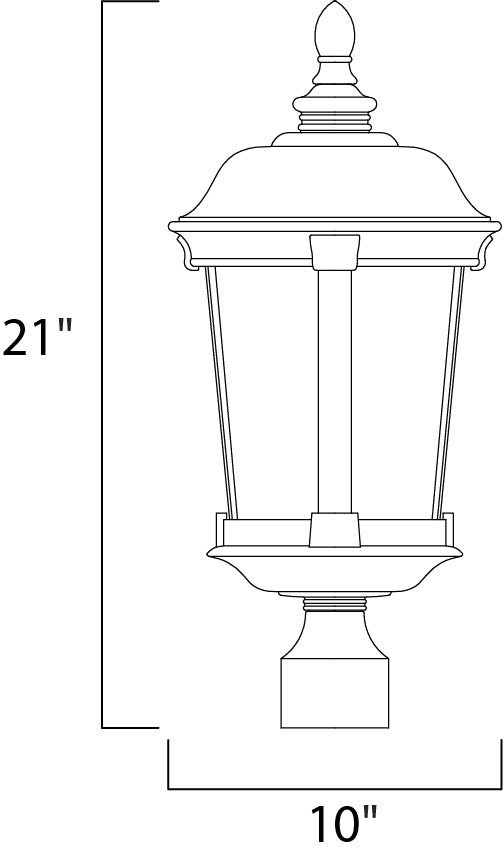 Maxim Lighting 40091CDBZ  Dover Vx Outdoor Bronze