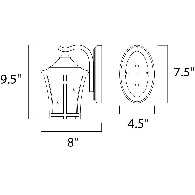 Maxim Lighting 40162GFCO Modern Balboa Vx Outdoor Copper Oxide