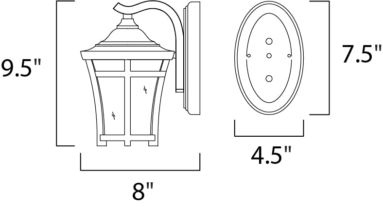 Maxim Lighting 40162GFCO Modern Balboa Vx Outdoor Copper Oxide
