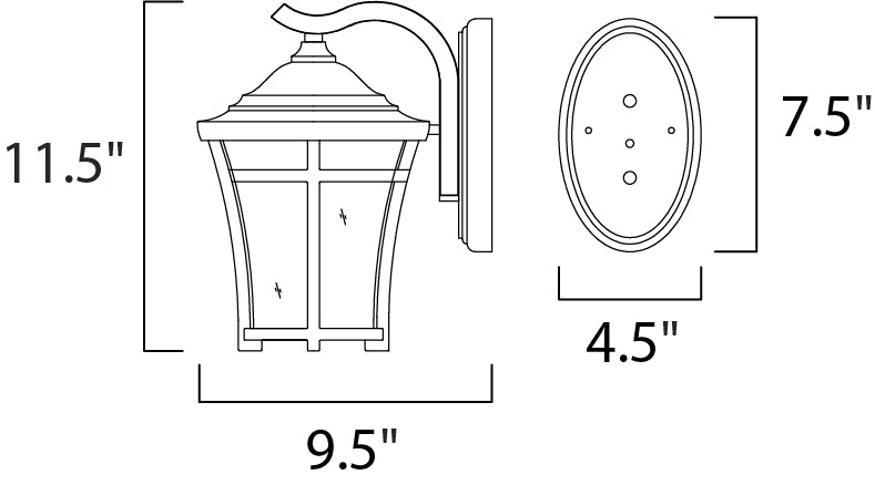 Maxim Lighting 40163GFCO Modern Balboa Vx Outdoor Copper Oxide