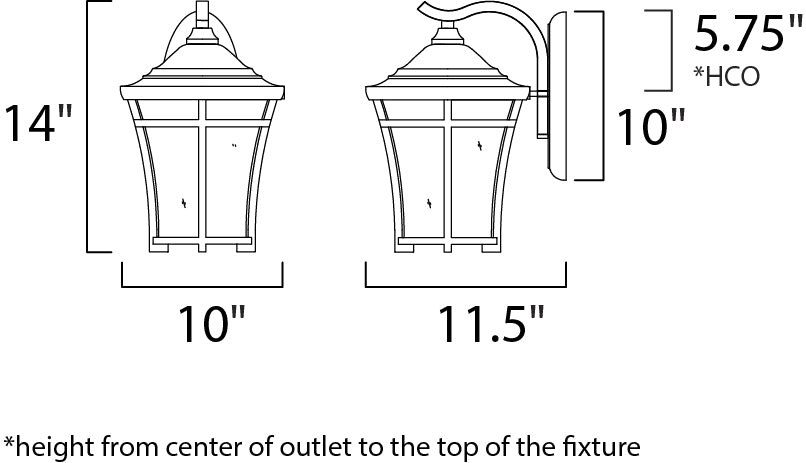 Maxim Lighting 40164GFCO Modern Balboa Vx Outdoor Copper Oxide