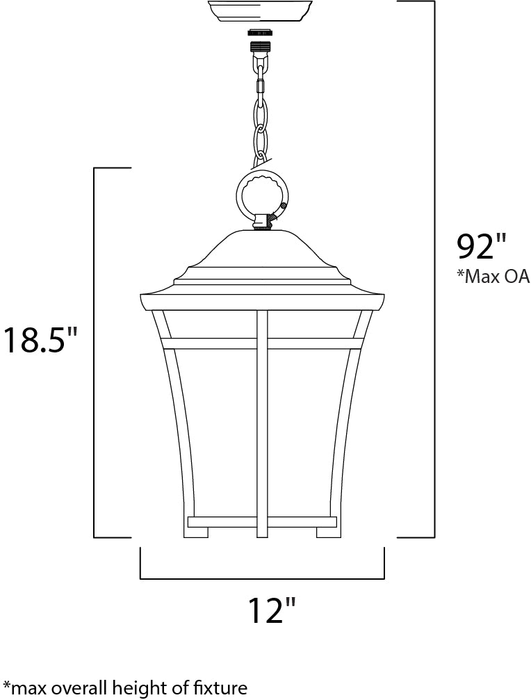 Maxim Lighting 40167GFCO  Balboa Vx Outdoor Copper Oxide