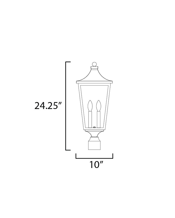 Maxim Lighting 40230CLBK  Sutton Place Vx Outdoor Black