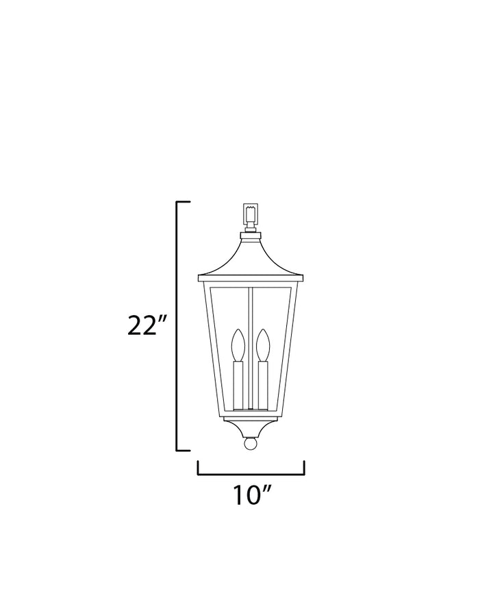 Maxim Lighting 40239CLBK  Sutton Place Vx Outdoor Black