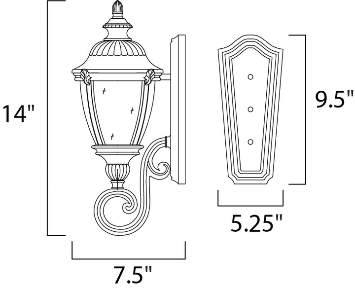 Maxim Lighting 40284WGET  Morrow Bay Vx Outdoor Earth Tone