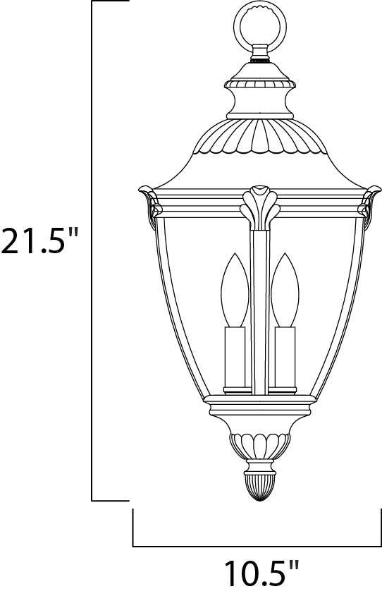 Maxim Lighting 40291WGET  Morrow Bay Vx Outdoor Earth Tone