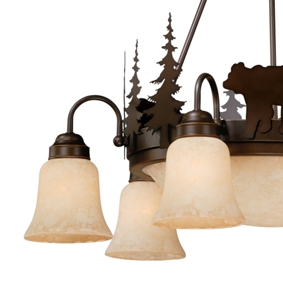 Vaxcel Bozeman CH55706BBZ Chandelier Light - Burnished Bronze