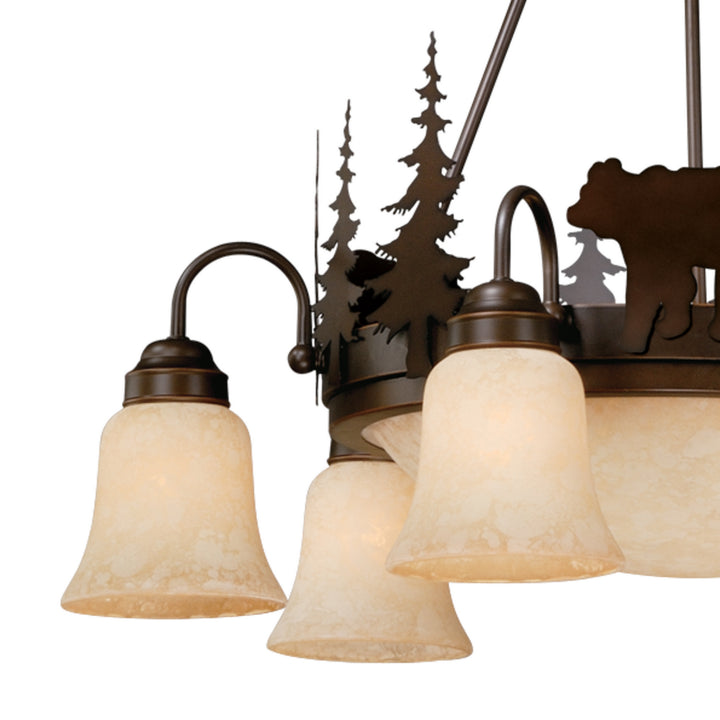 Vaxcel Bozeman CH55706BBZ Chandelier Light - Burnished Bronze