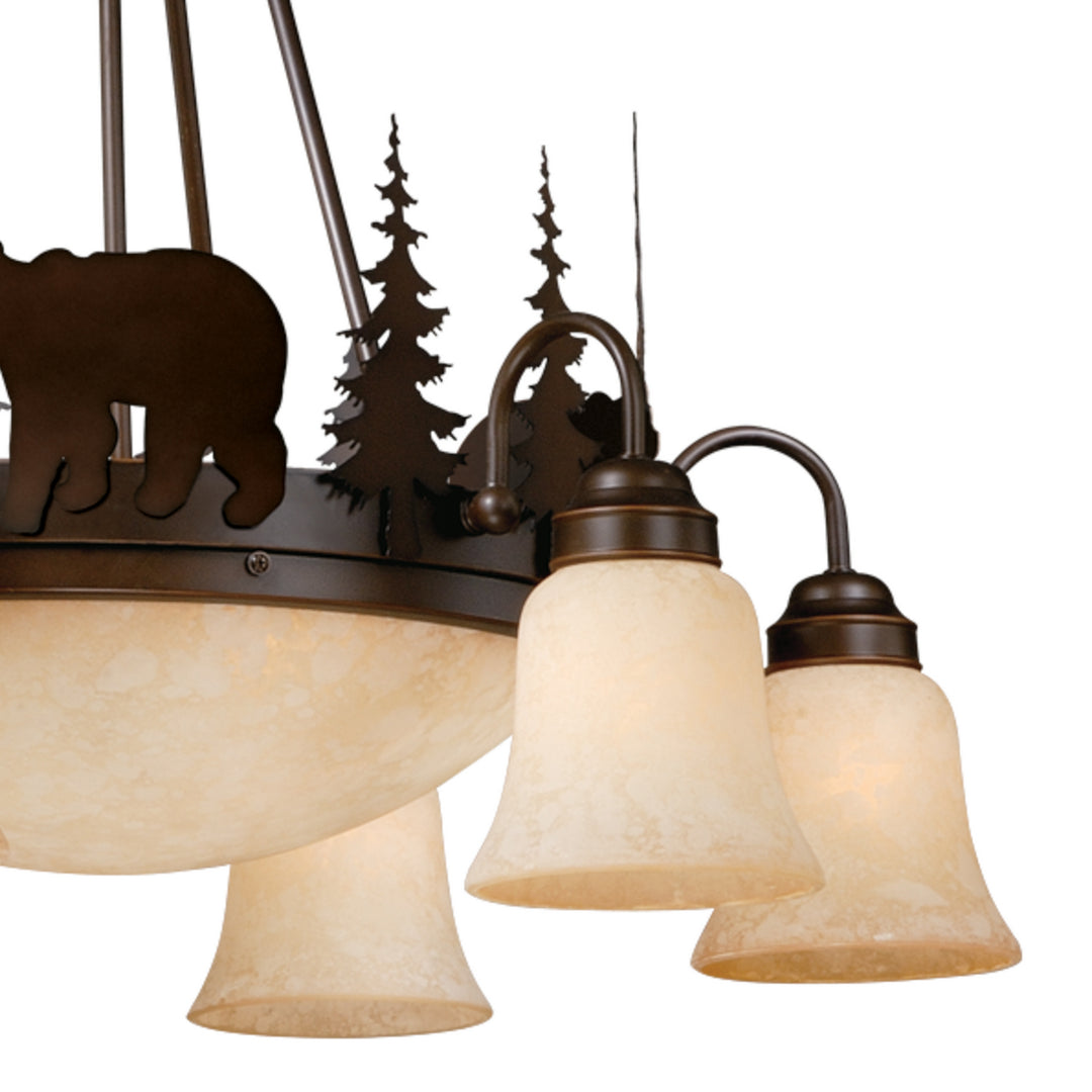 Vaxcel Bozeman CH55706BBZ Chandelier Light - Burnished Bronze
