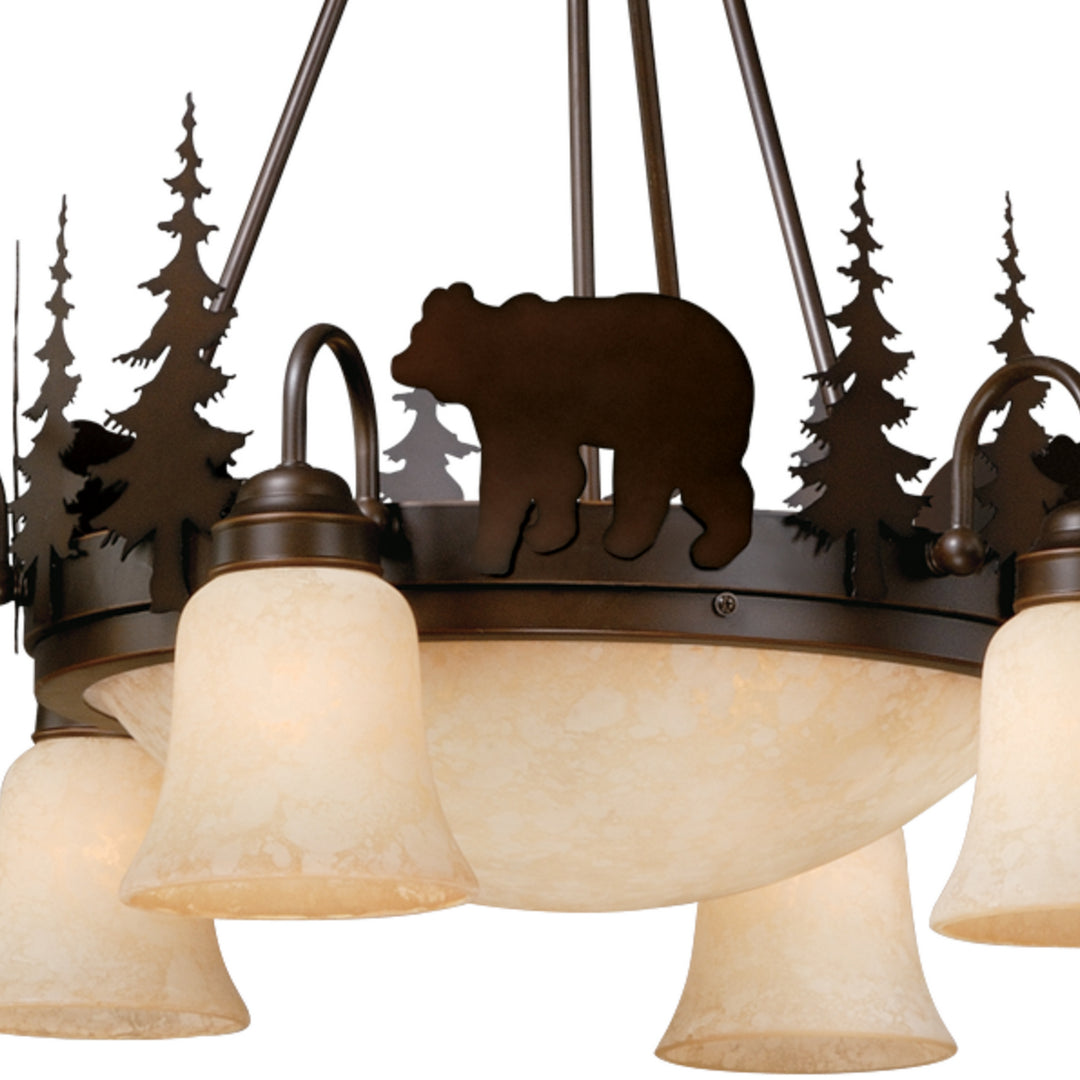 Vaxcel Bozeman CH55706BBZ Chandelier Light - Burnished Bronze