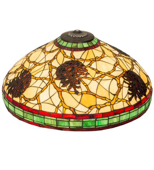 Meyda Tiffany Lighting 40352 Pinecone Shade Lamp Shade Multicolored