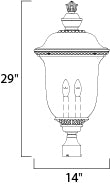 Maxim Lighting 40421WGOB  Carriage House Vx Outdoor Oriental Bronze