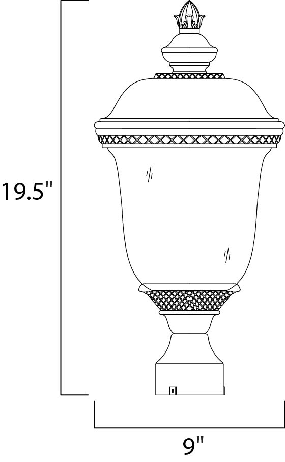 Maxim Lighting 40426WGOB  Carriage House Vx Outdoor Oriental Bronze